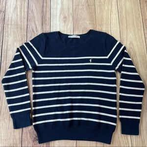 Polo Club Cotton Striped Sweater Large EUC!